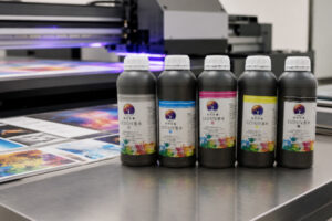 Industrial LED UV ink workspace