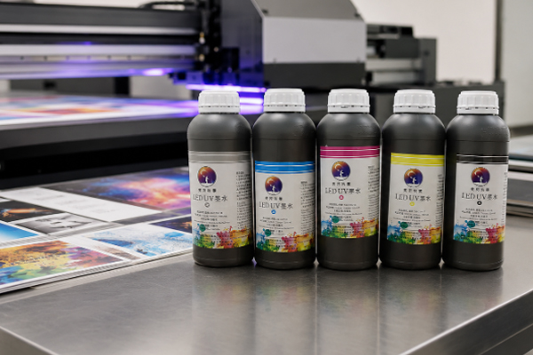 Industrial LED UV ink workspace