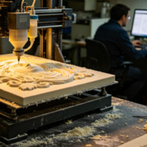 Production scene diagram of 3D relief printing technology