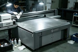 How to Clean Material Residue from a UV Printer