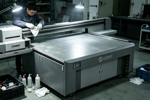How to Clean Material Residue from a UV Printer