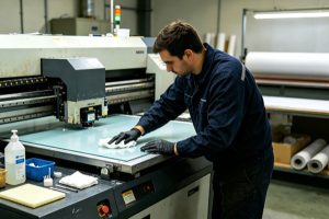 How to Deal with Dust Adsorbed on the Platform of a UV Printer