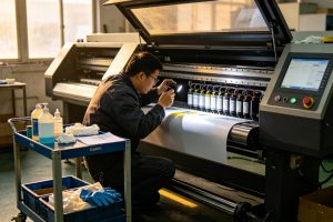 What Cleaning Checks Should Be Performed Before Starting a UV Printer?