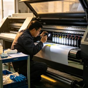 What Cleaning Checks Should Be Performed Before Starting a UV Printer?