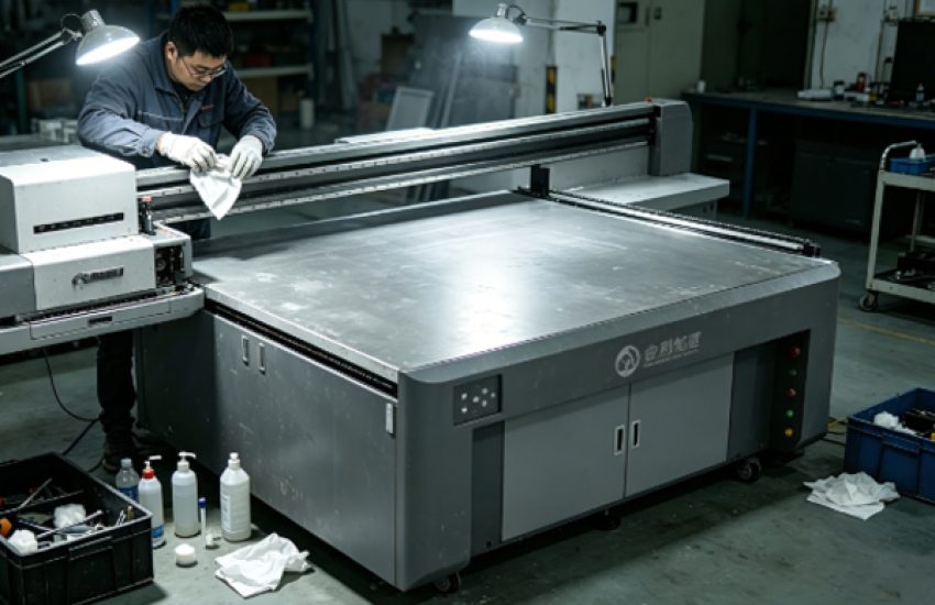 How to Clean Material Residue from a UV Printer